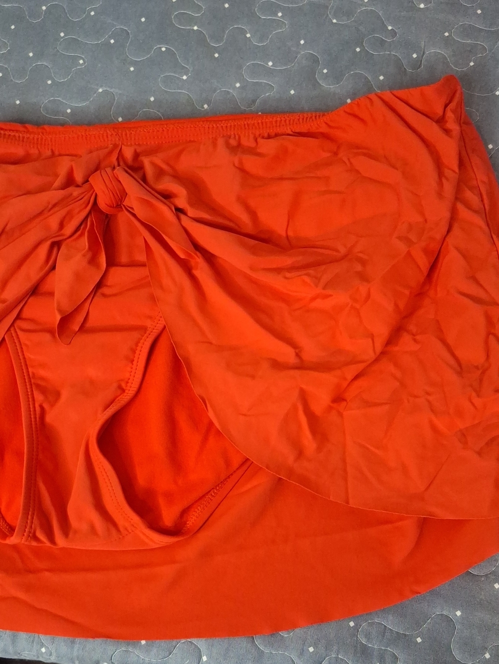 Time and Tru Women’s Red Swim Skirt with Tie Front size 1X